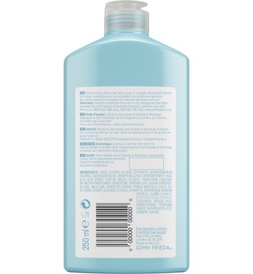 John Frieda Shampoo hydrate & recharge (250ml) 250ml