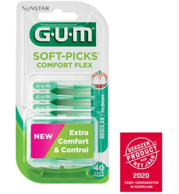 Gum Soft picks comfort flex regular/medium (40st) 40st