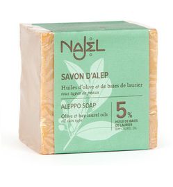 Najel Najel Aleppo olijf zeep 5% laurier (190g)
