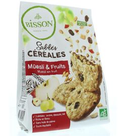 Bisson Bisson Zandkoekjes muesli & fruit bio (200g)