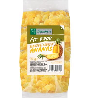 Damhert Fit food ananasblokjes (250g) 250g
