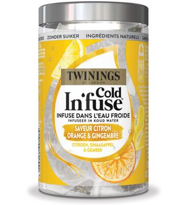 Twinings Cold infuse citroen sinaasappel gember (10st) 10st