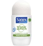 Sanex Deodorant roller zero % respect & control (50ml) 50ml thumb