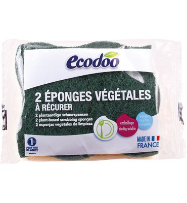 Ecodoo Schuurspons plantaardig bio (2st) 2st