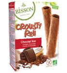 Bisson Crousty roll pure chocolade bio (125g) 125g thumb