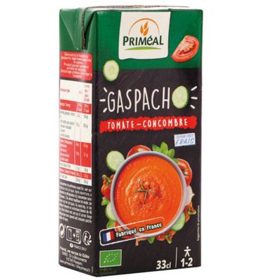 Priméal Gaspacho tomaat komkommer bio (330ml) 330ml