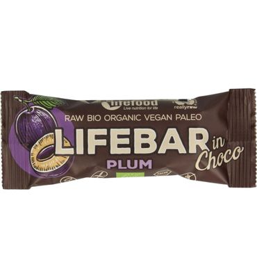 Lifefood Lifebar inchoco plum/pruim bio (40g) 40g