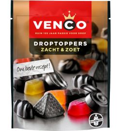Venco Venco Droptoppers zacht zoet (210g)