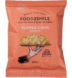 Food2Smile Food2Smile Popped chips classic glutenvrij lactosevrij (25g)
