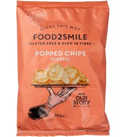 Food2Smile Food2Smile Popped chips classic glutenvrij lactosevrij (75g)