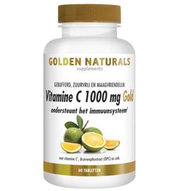 Golden Naturals Golden Naturals Vitamine C1000 mg gold (60tb)