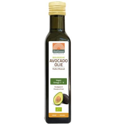 Mattisson Biologische avocado olie virgin koudgeperst bio (250ml) 250ml
