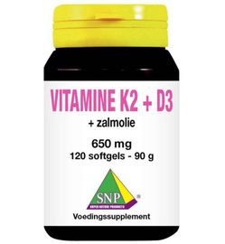 SNP Snp Vitamine K2 D3 zalmolie (120ca)