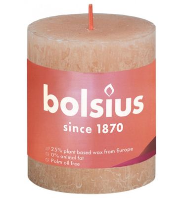 Bolsius Rustiekkaars shine 80/68 misty pink (1st) 1st