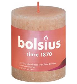 Bolsius Bolsius Rustiekkaars shine 80/68 misty pink (1st)