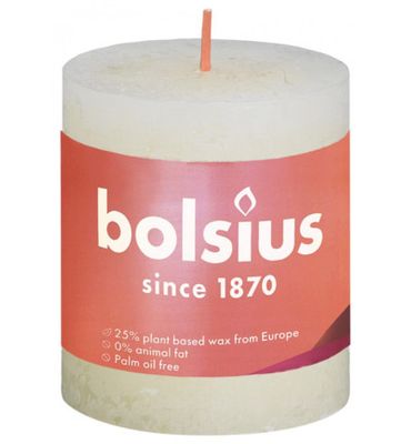 Bolsius Rustiekkaars shine 80/68 soft pearl (1st) 1st