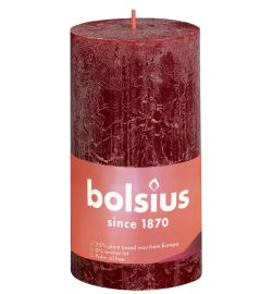 Bolsius Bolsius Rustiekkaars shine 130/68 velvet red (1st)