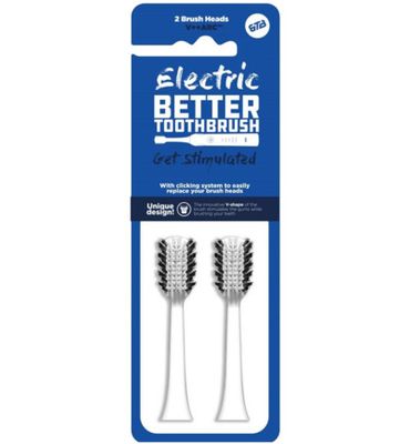 Better Toothbrush Opzetborstel premium wit (2st) 2st