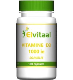 Elvitaal/Elvitum Elvitaal/Elvitum Vitamine D3 1000IE soja (180ca)