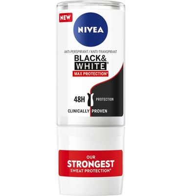 Nivea Deodorant roller black & white max protection (50ml) 50ml