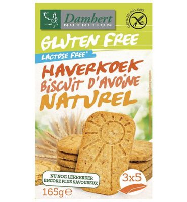 Damhert Haverkoekjes naturel glutenvrij (165g) 165g