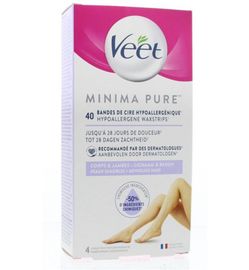 Veet Veet Minima wasstrip benen (40st)