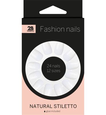 2b Nails natural stiletto (24st) 24st