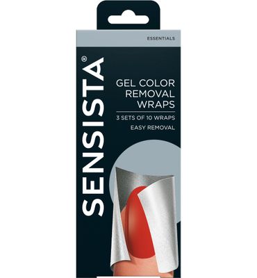 Sensista Gel color removal wrap 3 x 10 (3x10st) 3x10st