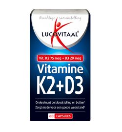 Lucovitaal Lucovitaal Vitamine K2 + D3 (60ca)