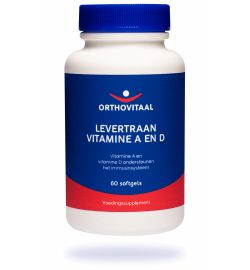 Orthovitaal Orthovitaal Levertraan Vitamine A en D (60sft)
