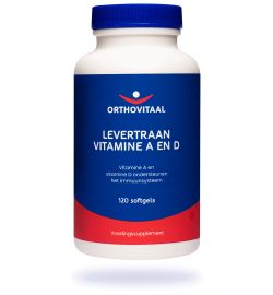 Orthovitaal Orthovitaal Levertraan Vitamine A en D (120sft)