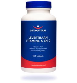 Orthovitaal Orthovitaal Levertraan Vitamine A en D (200sft)