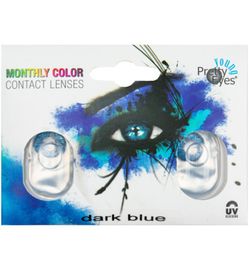 Pretty Eyes Pretty Eyes 1-Maand kleurlens 2P donkerblauw (2st)