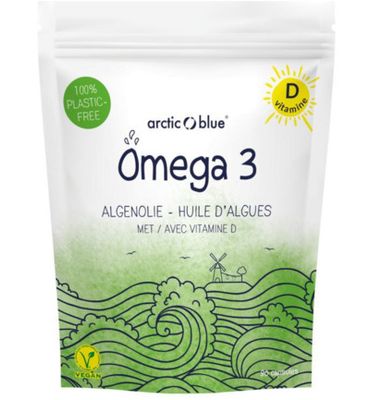 Arctic Blue Omega 3 algenolie DHA met vitamine D (90ca) 90ca