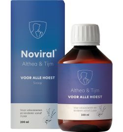 Noviral Noviral Alle hoest althea en tijmsiroop (200ml)