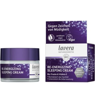 Lavera Re-energizing sleeping cream/nachtcreme bio FR-DE (50ml) 50ml