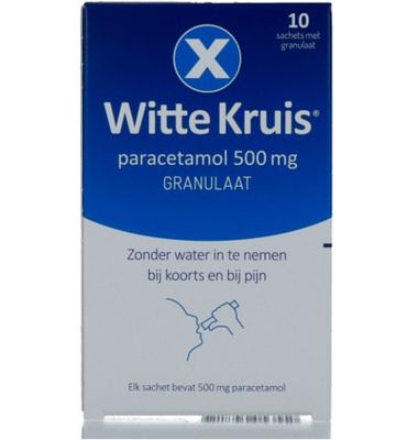 Witte Kruis Paracetamol 500 mg granulaat (10sach) 10sach