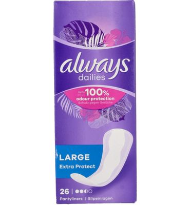 Always Dailies inlegkruisjes extra protect large (26st) 26st
