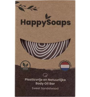Happysoaps Body oil bar sweet sandelwood (70g) 70g