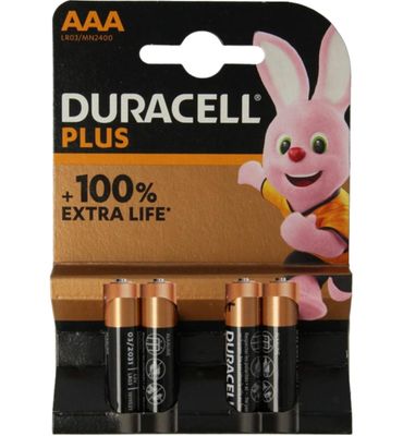 Duracell Alkaline plus AAA (4st) 4st