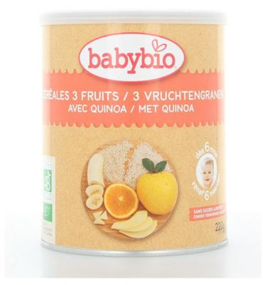 Babybio Babygranen 3 vruchten 6 maand (220g) 220g