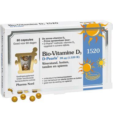 Pharma Nord Bio vitamine D3 38 mcg (80ca) 80ca