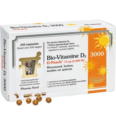 Pharma Nord Bio vitamine D3 75 mcg (240ca) 240ca