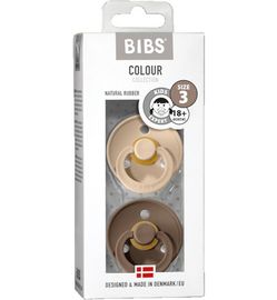 Bibs Bibs Fopspeen maat 3 - vanilla/dark oak 2pack (2st)