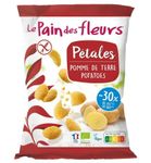 Le Pain des Fleurs Chips naturel -30% zout bio glutenvrij vegan (75g) 75g thumb