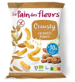 Le Pain Des Fleurs Le Pain des Fleurs Chips gepoft pinda -30% zout bio glutenvrij vegan (75g)