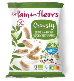 Le Pain Des Fleurs Le Pain des Fleurs Chips gepoft boekweit-60%zout bio glutenvrij vegan (75g)