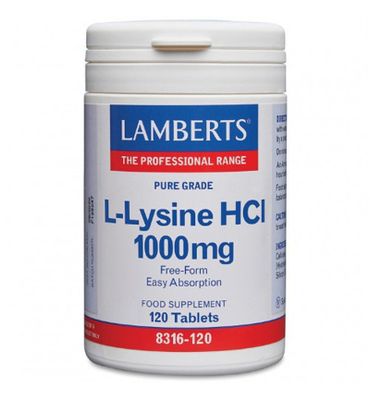 Lamberts L lysine 1000mg L8316 120 (120tb) 120tb