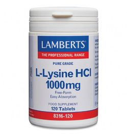 Lamberts Lamberts L lysine 1000mg L8316 120 (120tb)