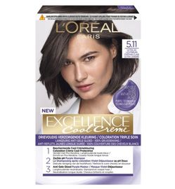 L'Oréal L'Oréal Cool creme 5.11 ultra as lichtbruin (1set)